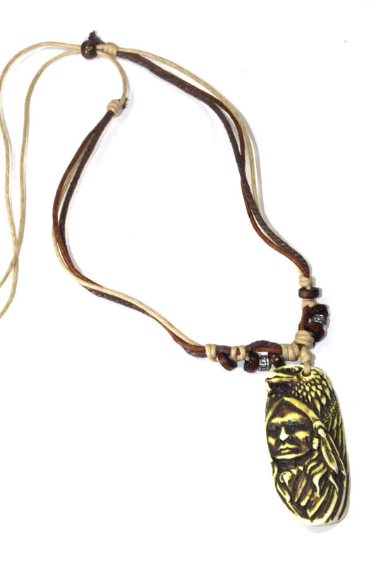 Native Indian & Wild Eagle Boho Necklace