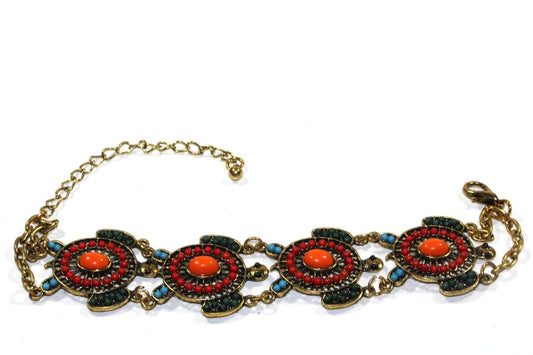 Bead Drop Turtle Bracelet