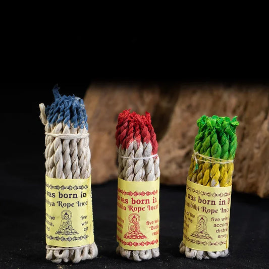 Nepal Handmade Herbal Incense Rope Bundle