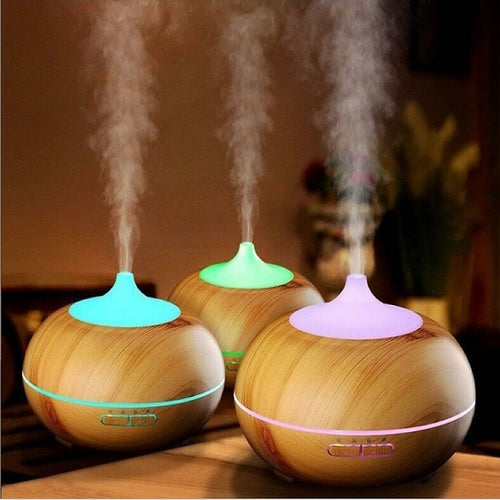 Natural Oak/Mahogany Essential Oil Humidifier