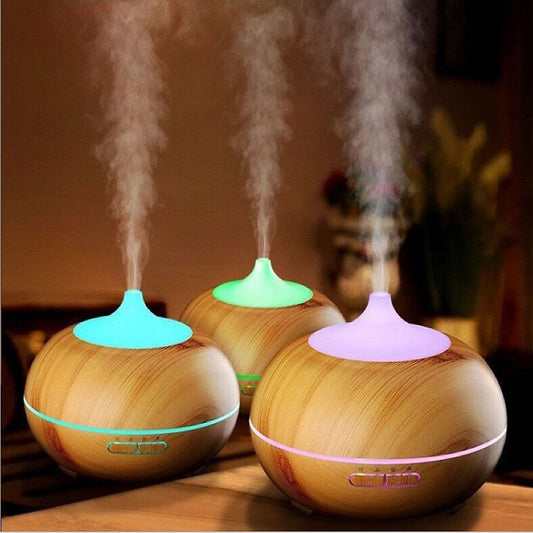 Natural Oak/Mahogany Essential Oil Humidifier