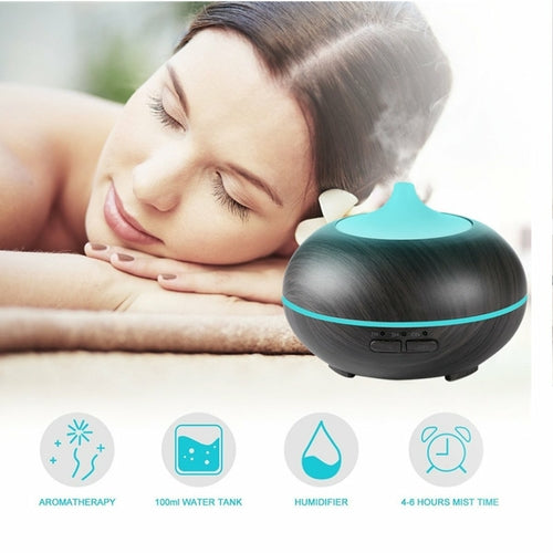 Natural Oak/Mahogany Essential Oil Humidifier