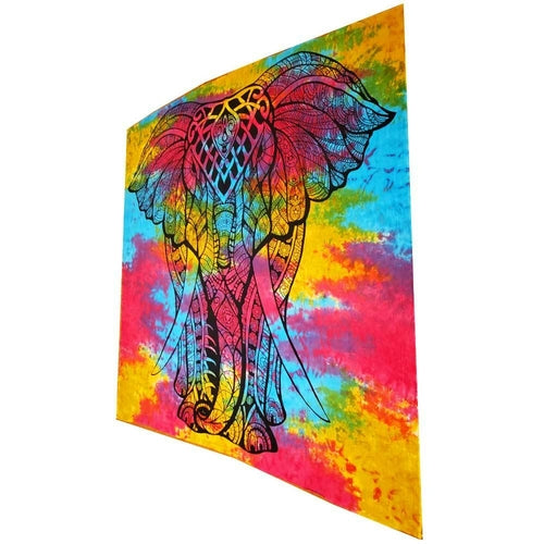 Indian Bohemian Elephant Tapestry