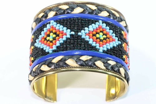 Native Beaded Cuff Bangles