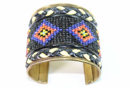 Native Beaded Cuff Bangles