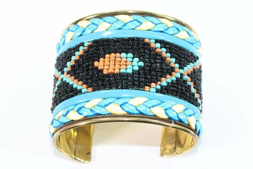 Native Beaded Cuff Bangles