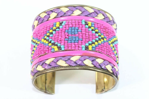Native Beaded Cuff Bangles