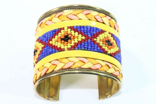 Native Beaded Cuff Bangles