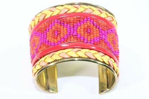 Native Beaded Cuff Bangles