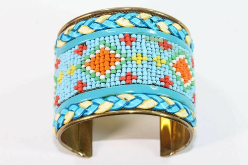Native Beaded Cuff Bangles