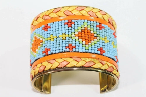 Native Beaded Cuff Bangles