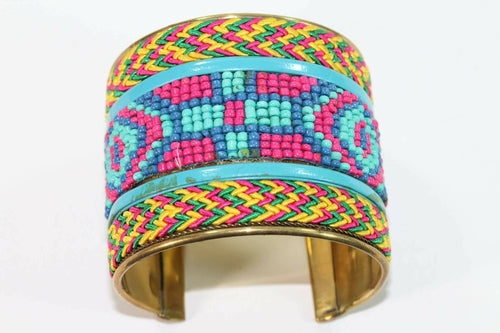 Native Beaded Cuff Bangles