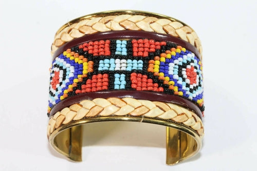 Native Beaded Cuff Bangles