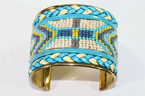 Native Beaded Cuff Bangles