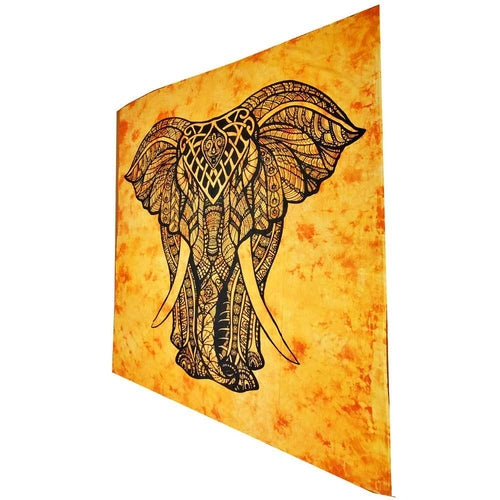 Indian Bohemian Elephant Tapestry