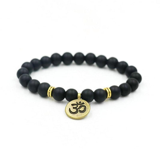 Agate Yoga Bracelet with Spiritual Charm