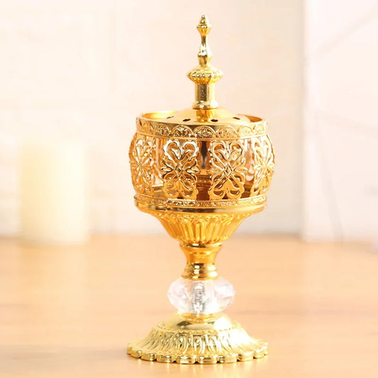 Golden Metal Bakhoor Incense Holder