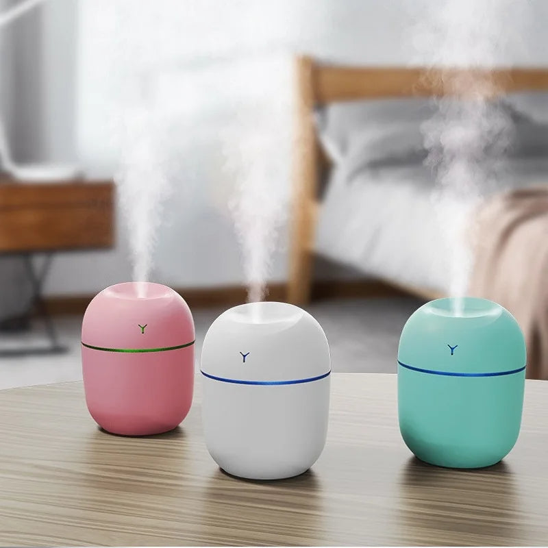 Portable Ultrasonic Humidifier Essential Oil Diffuser with LED Light