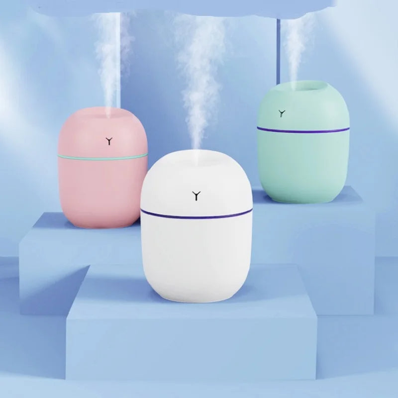 Portable Ultrasonic Humidifier Essential Oil Diffuser with LED Light