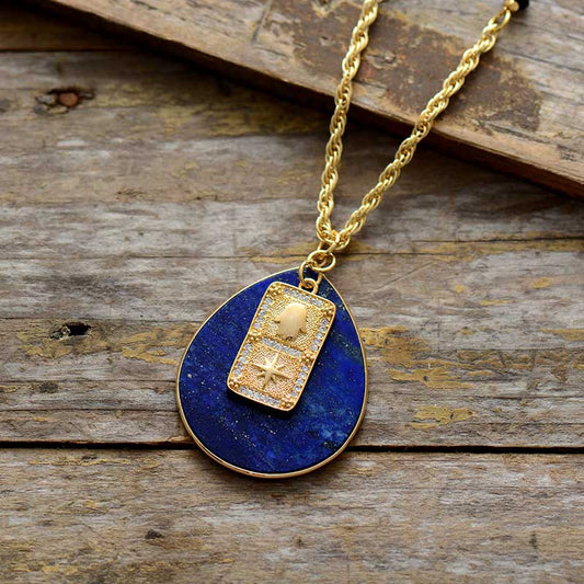 Lapis Lazuli Teardrop Necklace